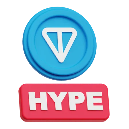 Toncoin Hype  3D Icon