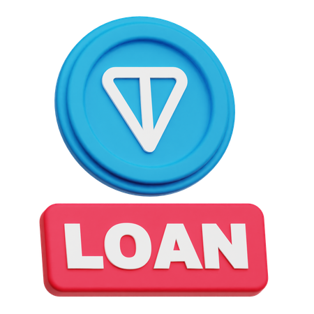 Toncoin Loan  3D Icon