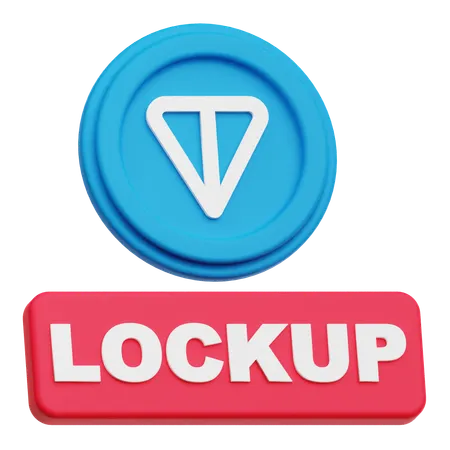 Toncoin Lockup  3D Icon