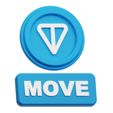 Toncoin  move  3D Icon
