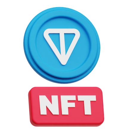 Toncoin nft  3D Icon