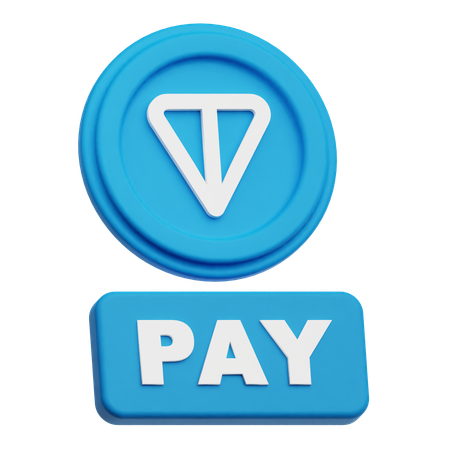 Toncoin  pay  3D Icon
