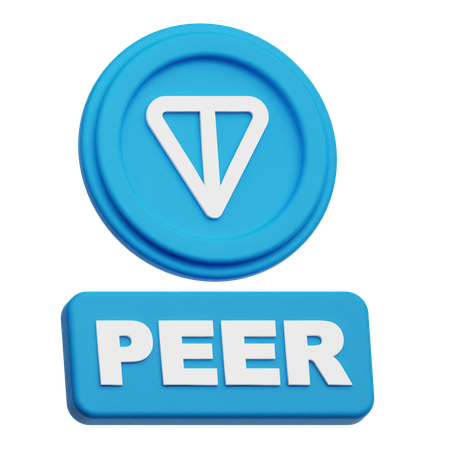Toncoin Peer  3D Icon