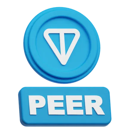 Toncoin Peer  3D Icon