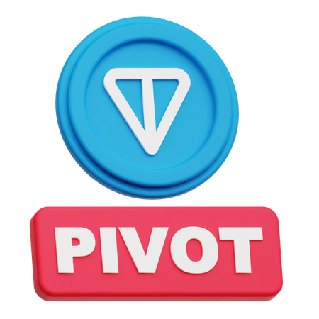 Toncoin Pivot  3D Icon