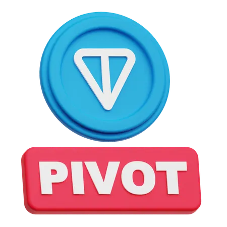 Toncoin Pivot  3D Icon