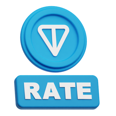 Toncoin Rate  3D Icon