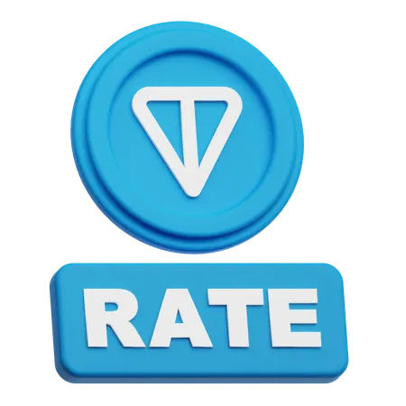 Toncoin Rate  3D Icon