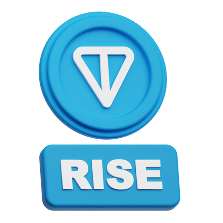 Toncoin  rise  3D Icon