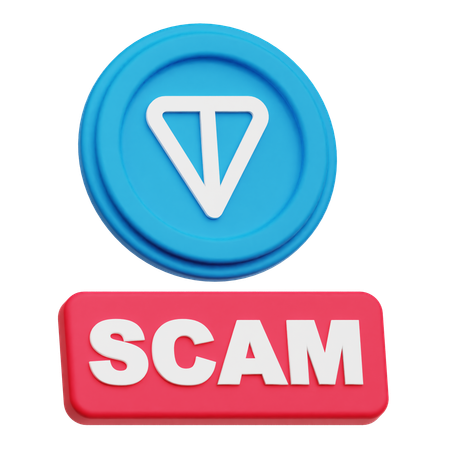 Toncoin Scam  3D Icon