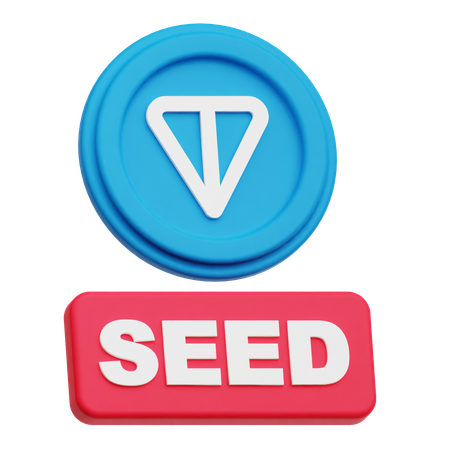 Toncoin Seed  3D Icon