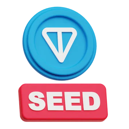 Toncoin Seed  3D Icon