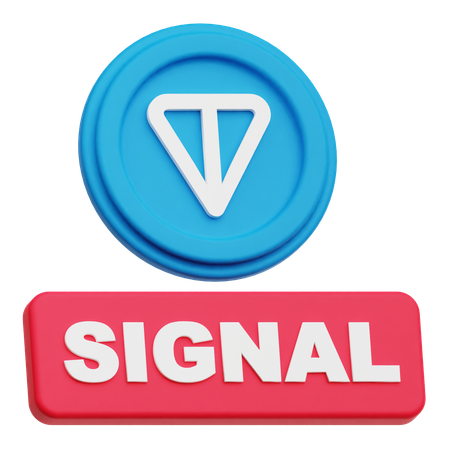 Toncoin  signal  3D Icon