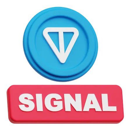 Toncoin  signal  3D Icon