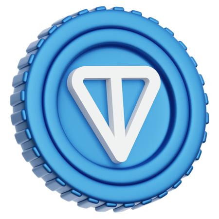 Toncoin SUA moeda  3D Icon