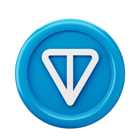 Toncoin SUA moeda  3D Icon
