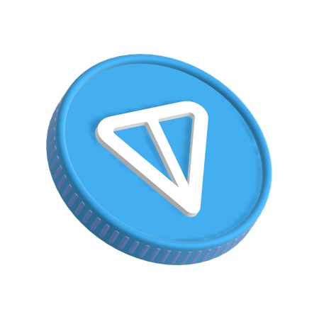 Toncoin TON  3D Icon