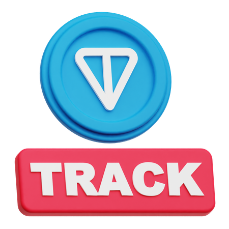 Toncoin  track  3D Icon
