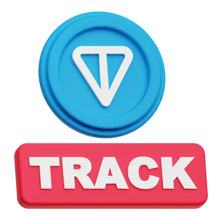 Toncoin  track  3D Icon