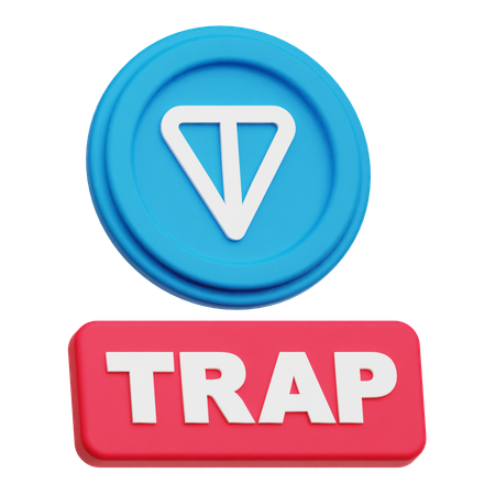 Toncoin Trap  3D Icon