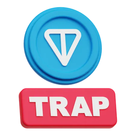 Toncoin Trap  3D Icon