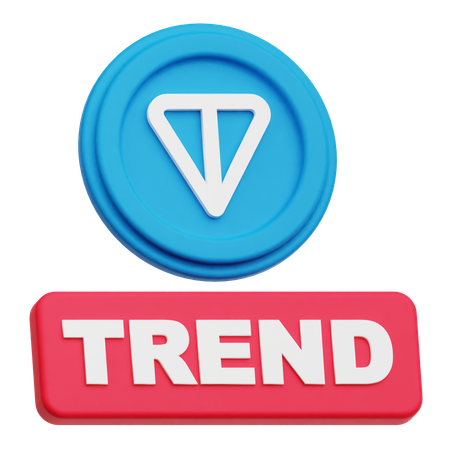 Toncoin  trend  3D Icon