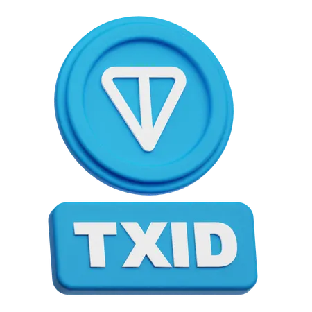 Toncoin Txid  3D Icon