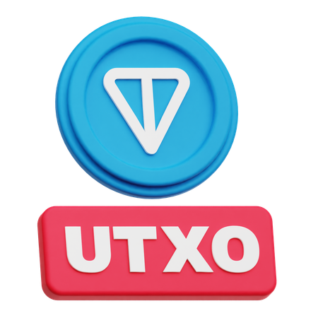 Toncoin Utxo  3D Icon