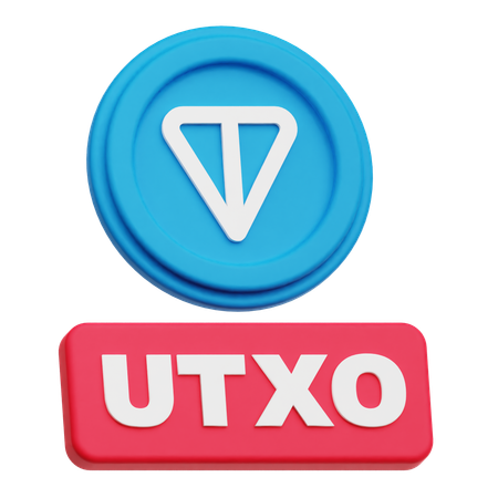 Toncoin utxo  3D Icon