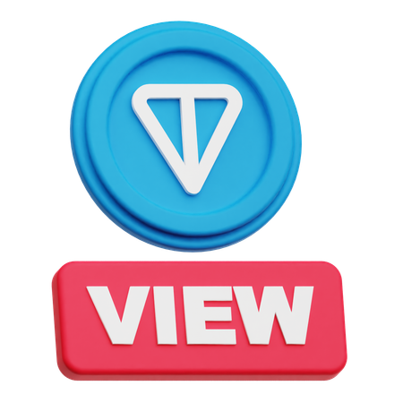 Toncoin  view  3D Icon