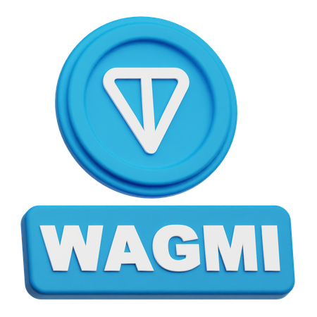 Toncoin Wagmi  3D Icon