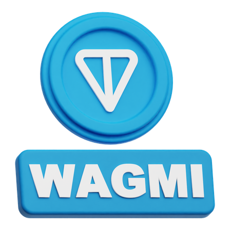 Toncoin wagmi  3D Icon