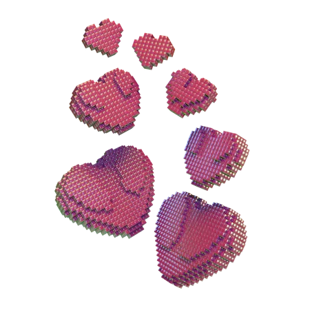 Tonelada de forma de corazón  3D Icon