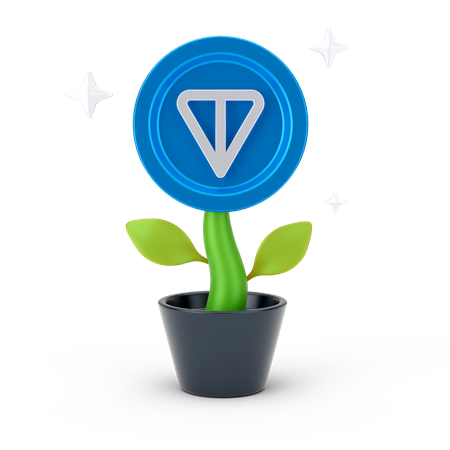 Planta de moeda de tonelada  3D Icon