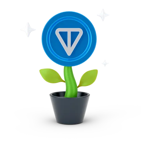 Planta de moeda de tonelada  3D Icon