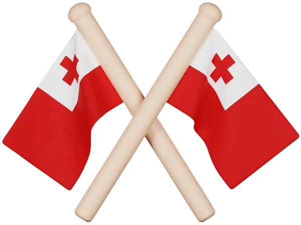 Tonga Flag  3D Icon