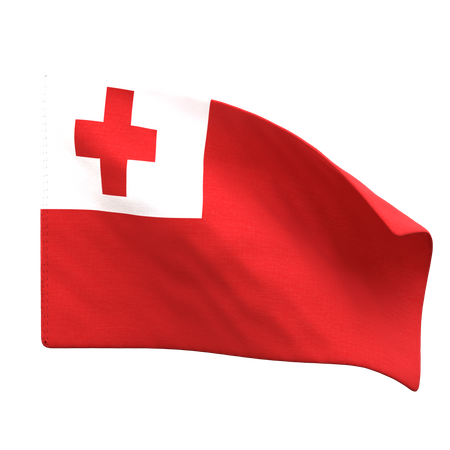 Tonga Flag  3D Icon