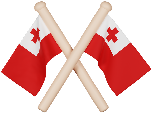 Tonga-Flagge  3D Icon