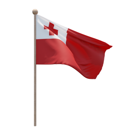 Mât de drapeau des Tonga  3D Icon