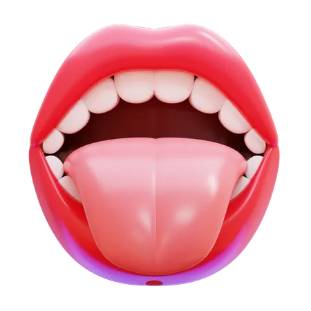 Tongue  3D Icon