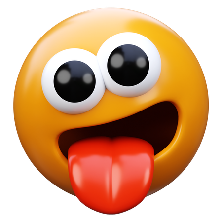 Tongue Emoji  3D Icon