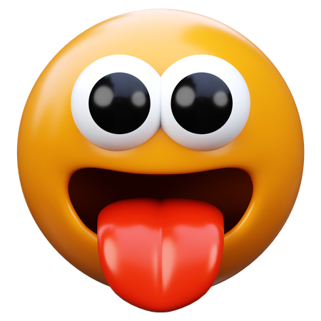 Tongue Emoji  3D Icon
