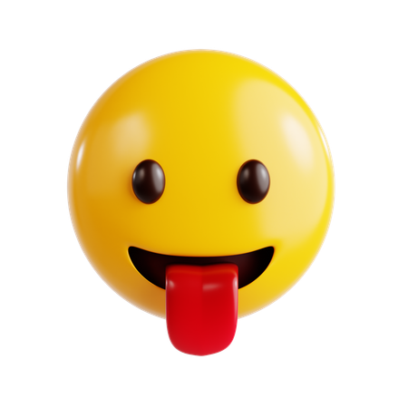 Tongue Emoji  3D Icon