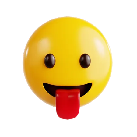 Tongue Emoji  3D Icon