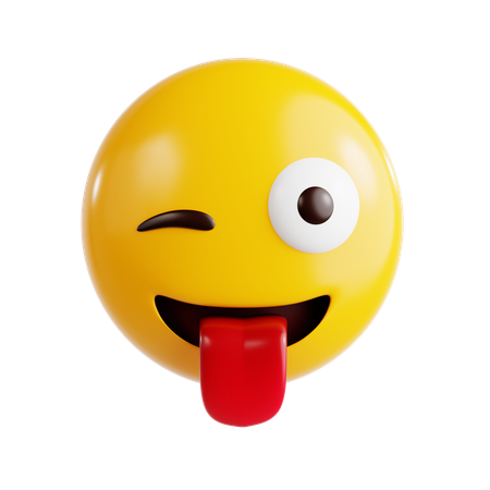 Tongue Emoji  3D Icon