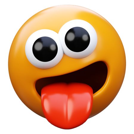 Tongue Emoji  3D Icon
