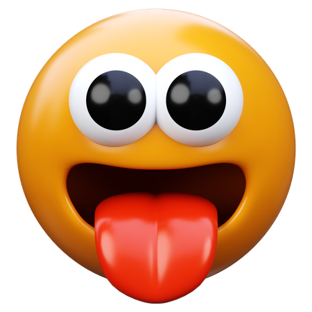 Tongue Emoji  3D Icon