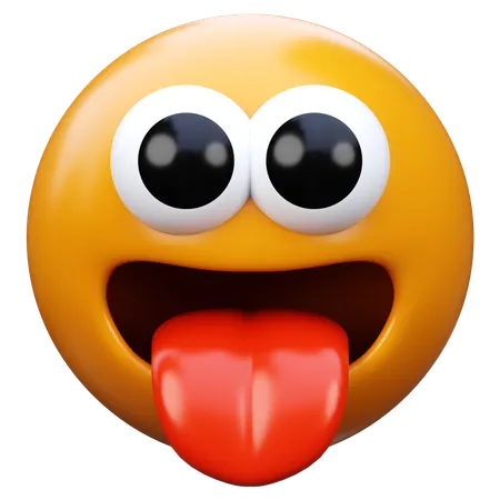 Tongue Emoji  3D Icon
