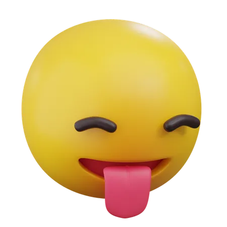 Tongue Emoji  3D Icon