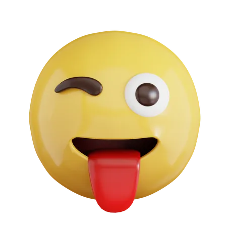 Tongue Emoji  3D Icon